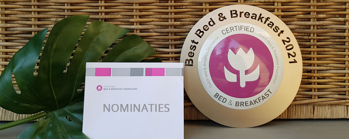 Bedandbreakfast.nl; Beste Bed and Breakfast van Nederland 2021